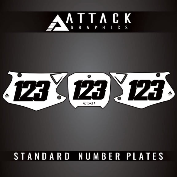 Attack Graphics Number Plate Backgrounds for Honda CR250R 2000