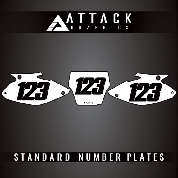 Attack Graphics Number Plate Backgrounds for Honda CR250R 2004