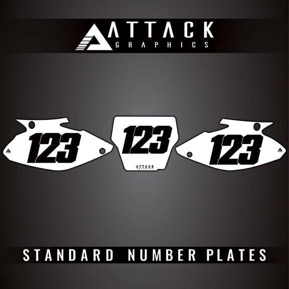 Attack Graphics Number Plate Backgrounds for Honda CR250R 2004