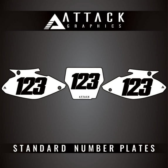 Attack Graphics Number Plate Backgrounds for Honda CR250R 2006