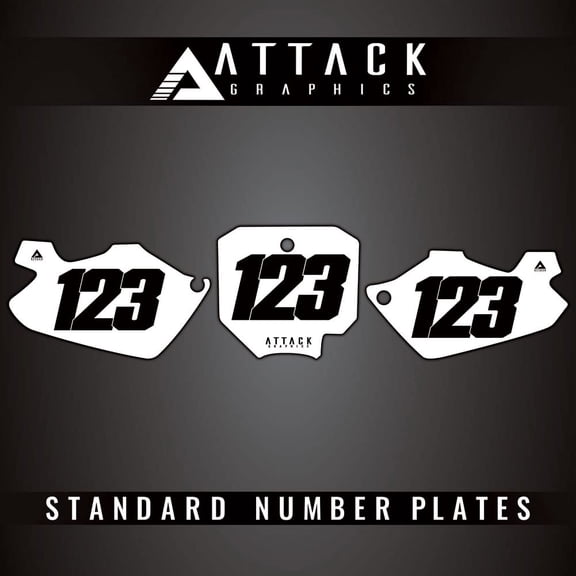 Attack Graphics Number Plate Backgrounds for Honda CR85R Expert 2007