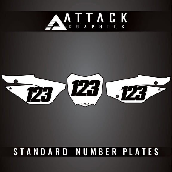 Attack Graphics Number Plate Backgrounds for Honda CRF110F 2021