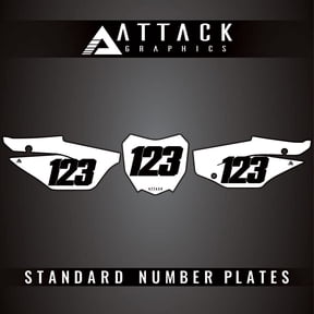 Attack Graphics Number Plate Backgrounds for Honda CRF110F 2022