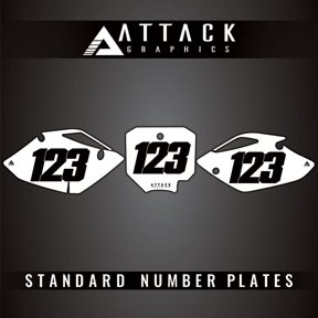 Attack Graphics Number Plate Backgrounds for Honda CRF150R 2024