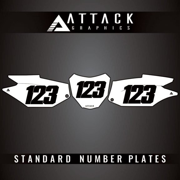 Attack Graphics Number Plate Backgrounds for Honda CRF250F 2019