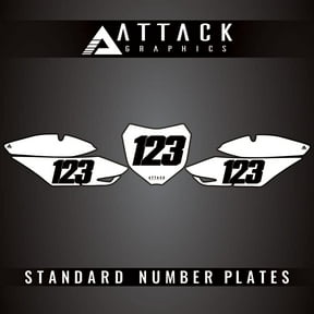 Attack Graphics Number Plate Backgrounds for Honda CRF250R 2014