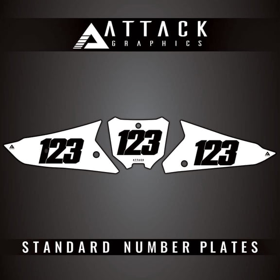 Attack Graphics Number Plate Backgrounds for Honda CRF250R 2022