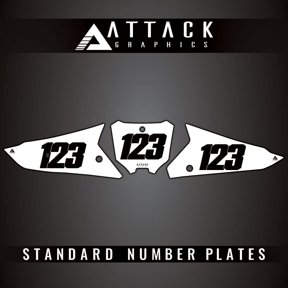 Attack Graphics Number Plate Backgrounds for Honda CRF250RX 2023