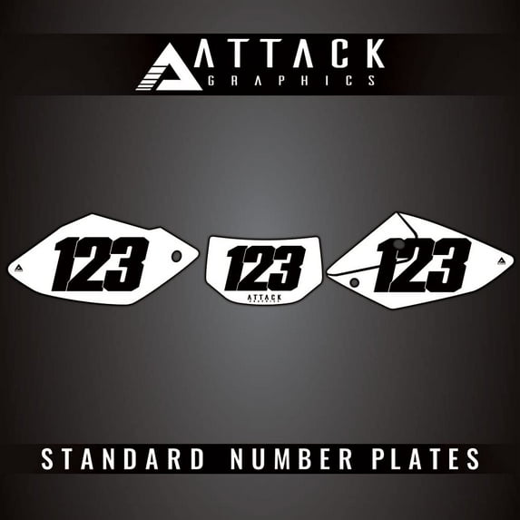 Attack Graphics Number Plate Backgrounds for Honda CRF250X 2005