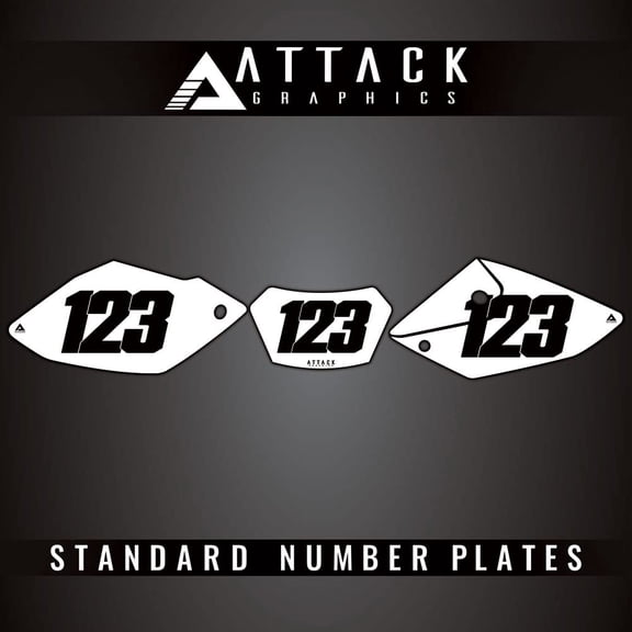 Attack Graphics Number Plate Backgrounds for Honda CRF250X 2016