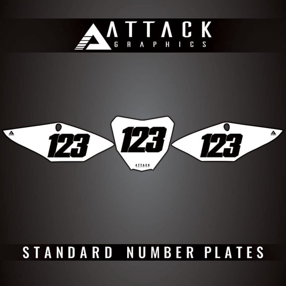 Attack Graphics Number Plate Backgrounds for Honda CRF450R 2017