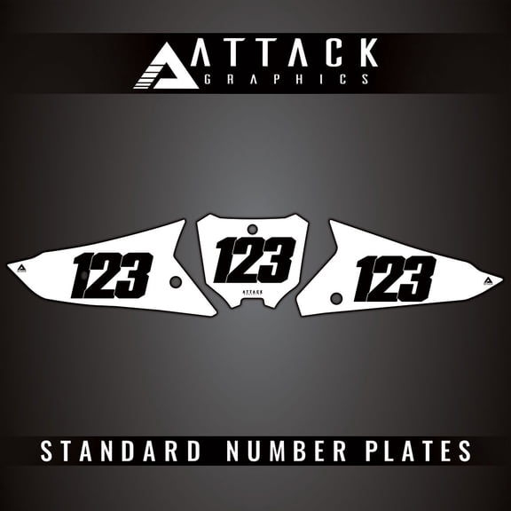 Attack Graphics Number Plate Backgrounds for Honda CRF450R 2022