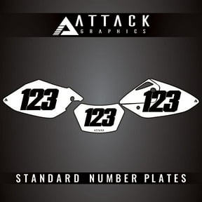 Attack Graphics Number Plate Backgrounds for Honda CRF450X 2015