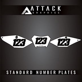 Attack Graphics Number Plate Backgrounds for Honda CRF450X 2022
