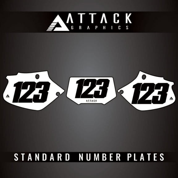 Attack Graphics Number Plate Backgrounds for Honda XR250R 2000
