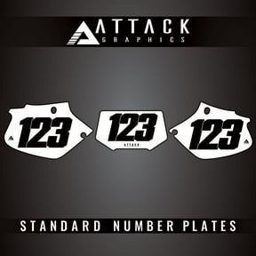 Attack Graphics Number Plate Backgrounds for Honda XR250R 2004