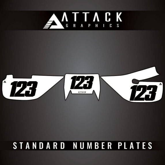 Attack Graphics Number Plate Backgrounds for Honda XR650L 2012