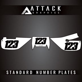 Attack Graphics Number Plate Backgrounds for Honda XR650L 2023