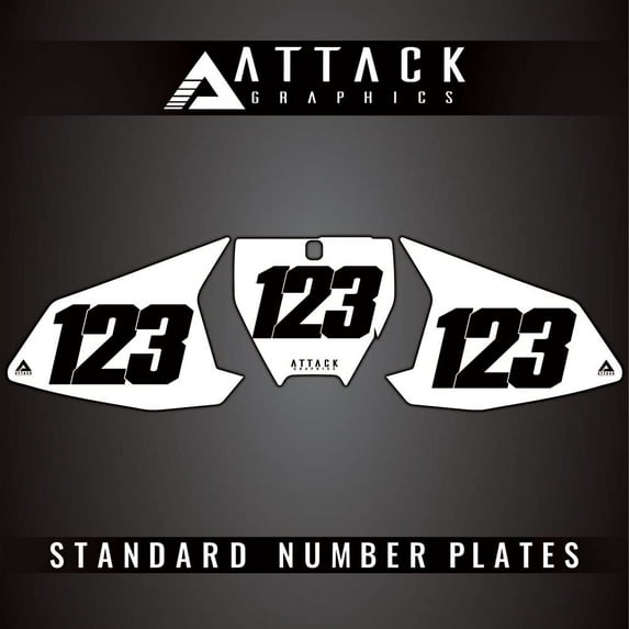 Attack Graphics Number Plate Backgrounds for Husqvarna TC 65 2023
