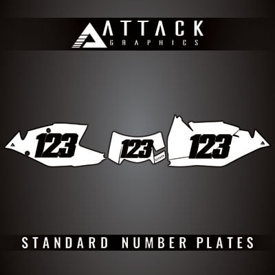 Attack Graphics Number Plate Backgrounds for KTM 150 XC-W (E-Start) 2019