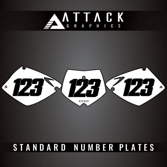 Attack Graphics Number Plate Backgrounds for KTM 300 MXC 2000