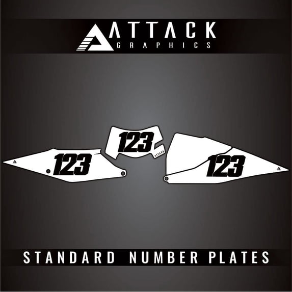 Attack Graphics Number Plate Backgrounds for KTM 300 XC-W Erzbergrodeo (Fuel Injected) 2022