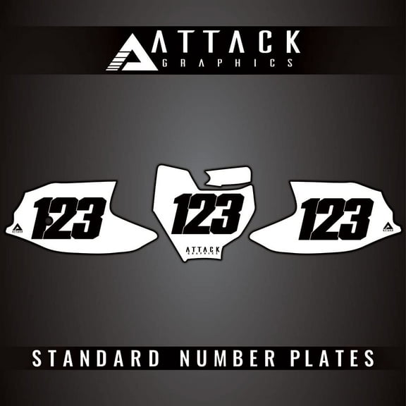 Attack Graphics Number Plate Backgrounds for KTM 50 SX Factory Edition 2023