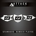 thumbnail image 1 of Attack Graphics Number Plate Backgrounds for Kawasaki KLX140 2017, 1 of 2