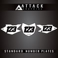 thumbnail image 1 of Attack Graphics Number Plate Backgrounds for Kawasaki KLX140 2019, 1 of 2