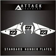 Attack Graphics Number Plate Backgrounds for Sherco 300 SE Factory 2018