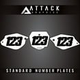 thumbnail image 1 of Attack Graphics Number Plate Backgrounds for Suzuki DR-Z 125 2007, 1 of 2