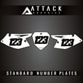 thumbnail image 1 of Attack Graphics Number Plate Backgrounds for Suzuki DR-Z 125L 2017, 1 of 2
