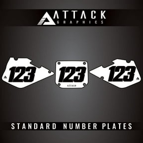 Attack Graphics Number Plate Backgrounds for Suzuki RM125 1996