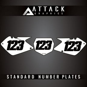 Attack Graphics Number Plate Backgrounds for Suzuki RM125 2005