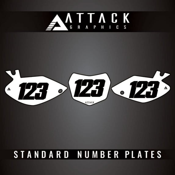 Attack Graphics Number Plate Backgrounds for Yamaha TTR230 2019