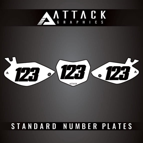 Attack Graphics Number Plate Backgrounds for Yamaha TTR230 2020