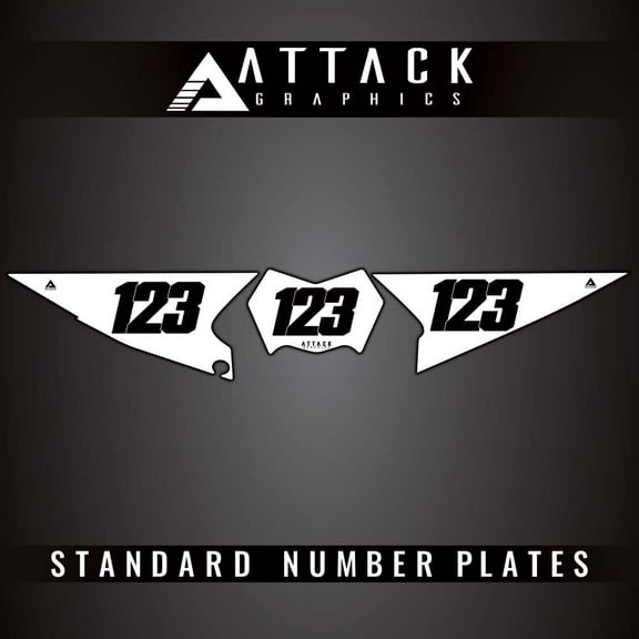 Attack Graphics Number Plate Backgrounds for Yamaha WR250R 2020