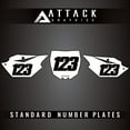 thumbnail image 1 of Attack Graphics Number Plate Backgrounds for Yamaha YZ450F 2017, 1 of 2