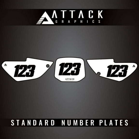 Attack Graphics Number Plate Backgrounds for Yamaha YZ85 2004