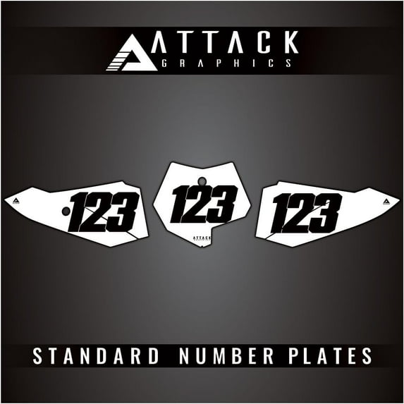 Attack Graphics KTM_F_01 Number Plate Backgrounds