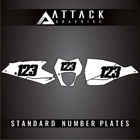 Attack Graphics Number Plate Backgrounds