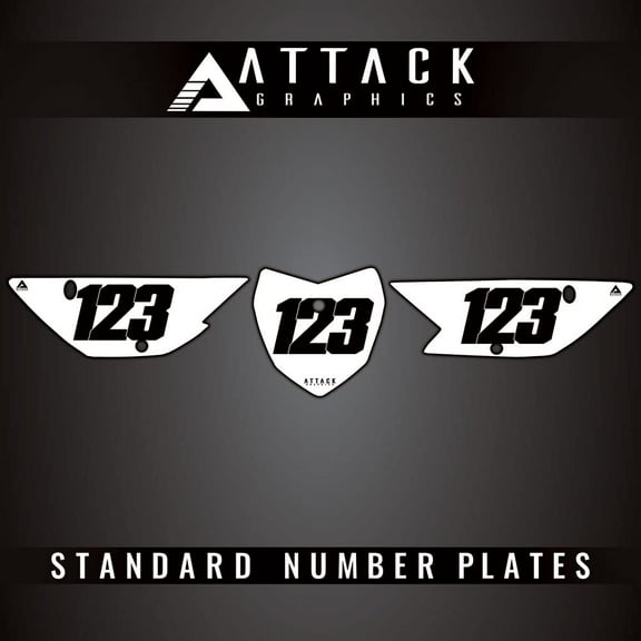 Attack Graphics Number Plate Backgrounds