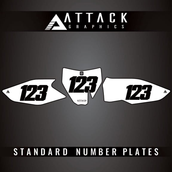 Attack Graphics Number Plate Backgrounds