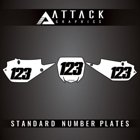 Attack Graphics Number Plate Backgrounds