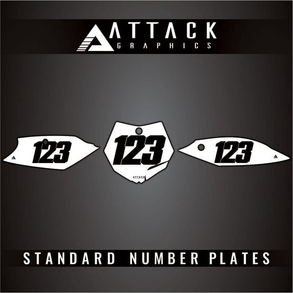 Attack Graphics KTM_F_04 Number Plate Backgrounds