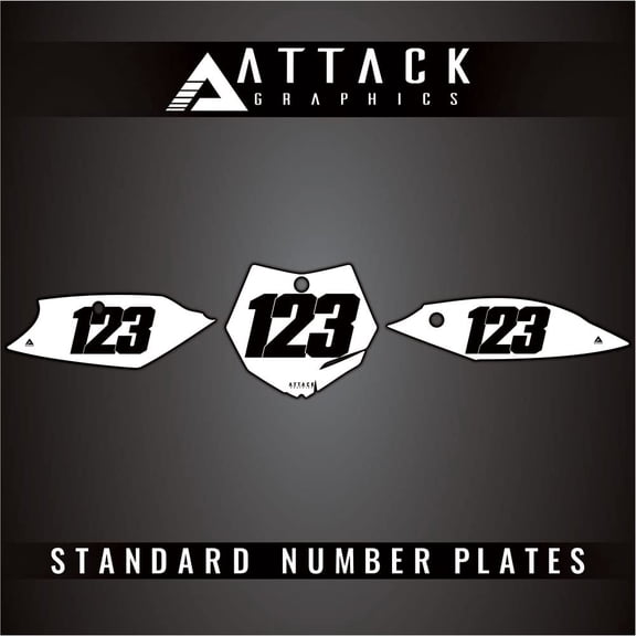 Attack Graphics Number Plate Backgrounds