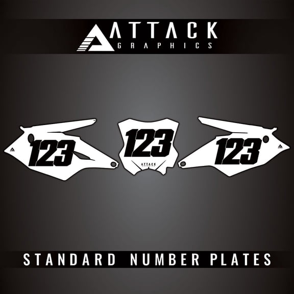 Attack Graphics Number Plate Backgrounds