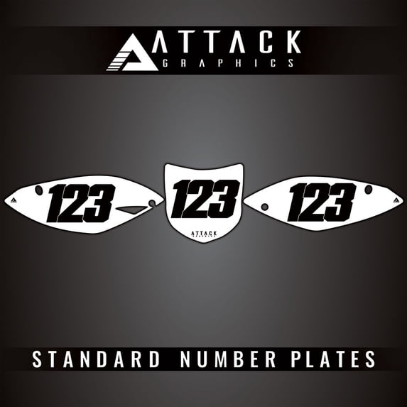 Attack Graphics Number Plate Backgrounds