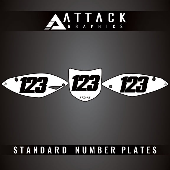 Attack Graphics Number Plate Backgrounds