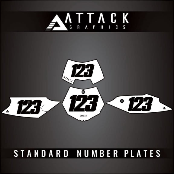 Attack Graphics Number Plate Backgrounds